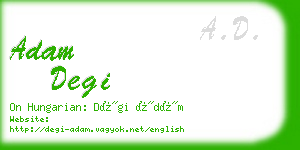 adam degi business card